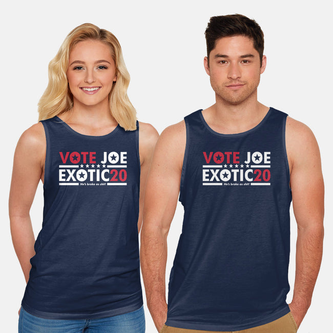 Vote Joe Exotic-unisex basic tank-Retro Review