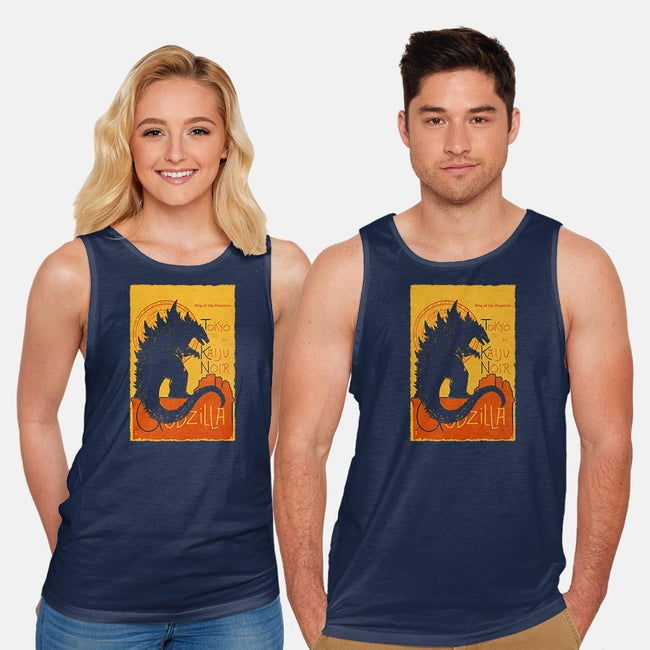 Gojira Noir-unisex basic tank-thedarkcloak