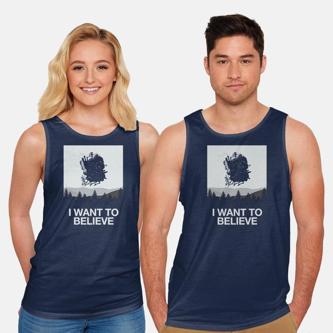 I Saw a Moving Castle-unisex basic tank-maped