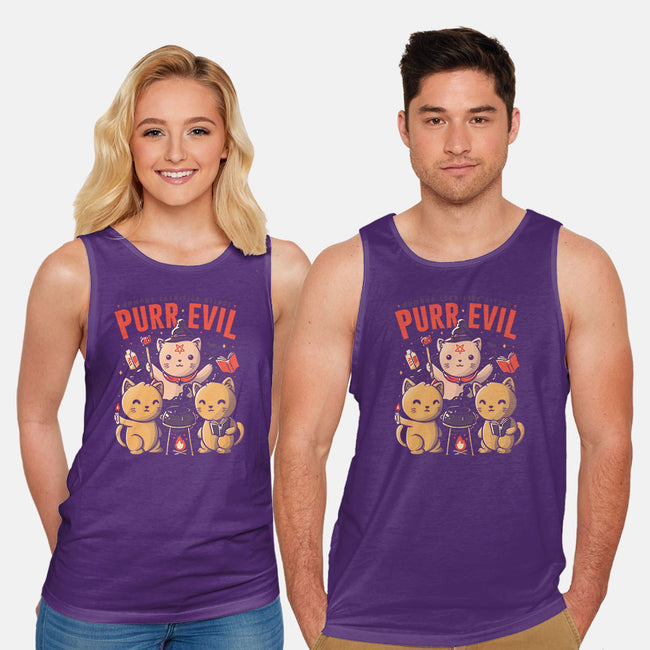 Purr Evil-unisex basic tank-eduely