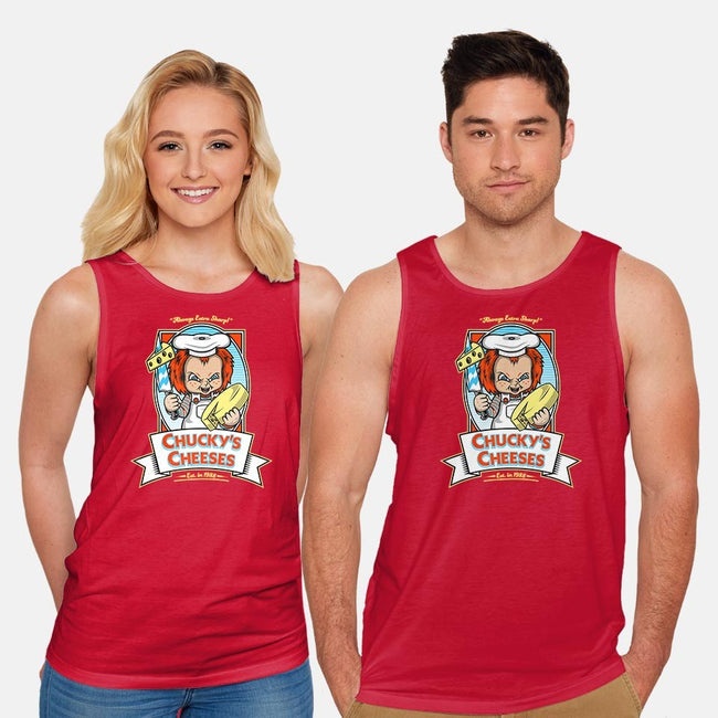 Chucky's Cheeses-unisex basic tank-krusemark