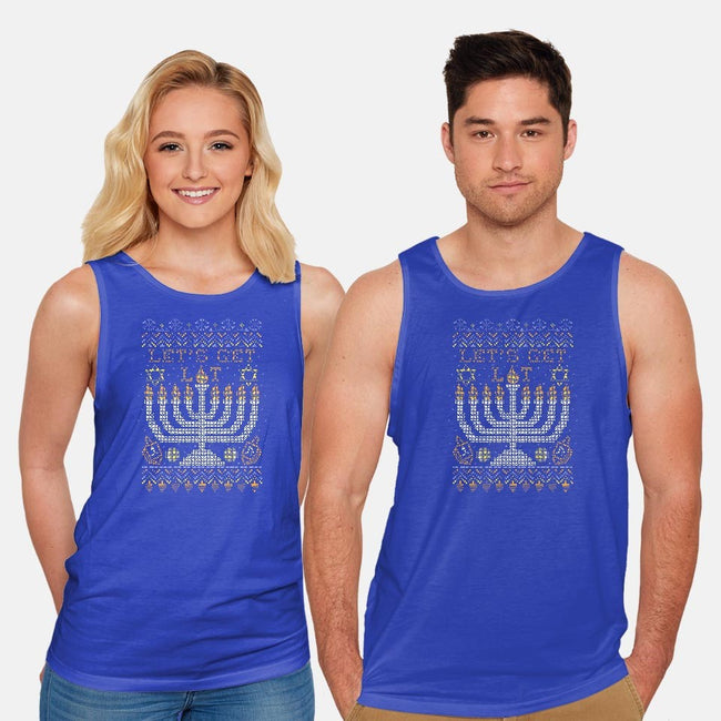 Hanukkah Is Lit-unisex basic tank-beware1984
