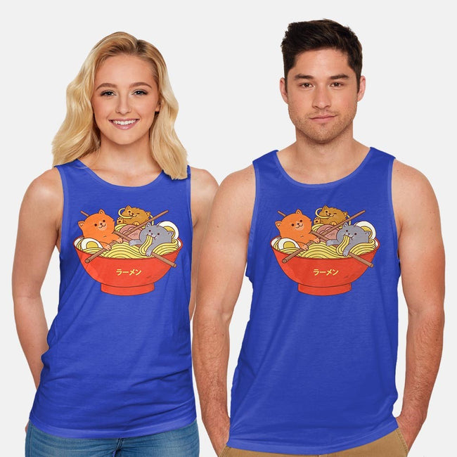 Ramen and Cats-unisex basic tank-ppmid