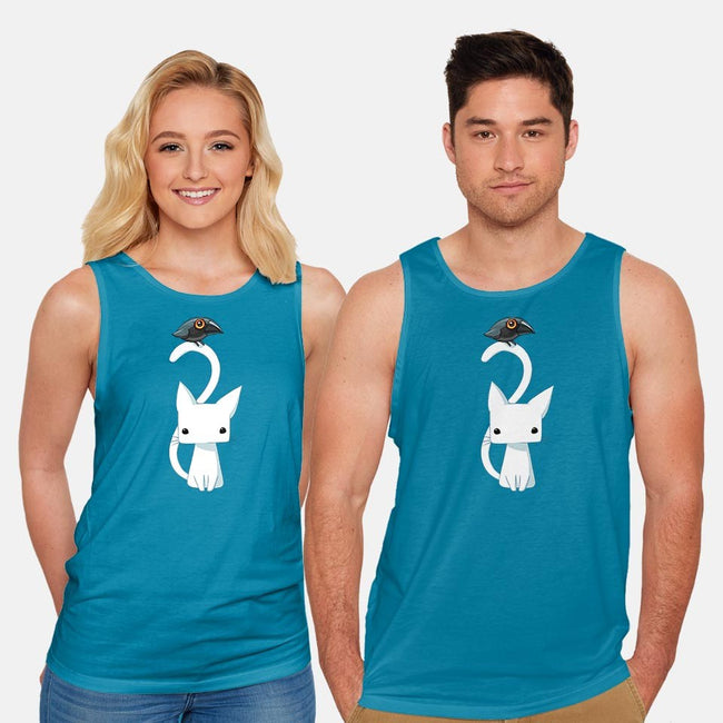 Cat and Raven-unisex basic tank-freeminds