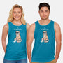 The Big Meowski-unisex basic tank-queenmob