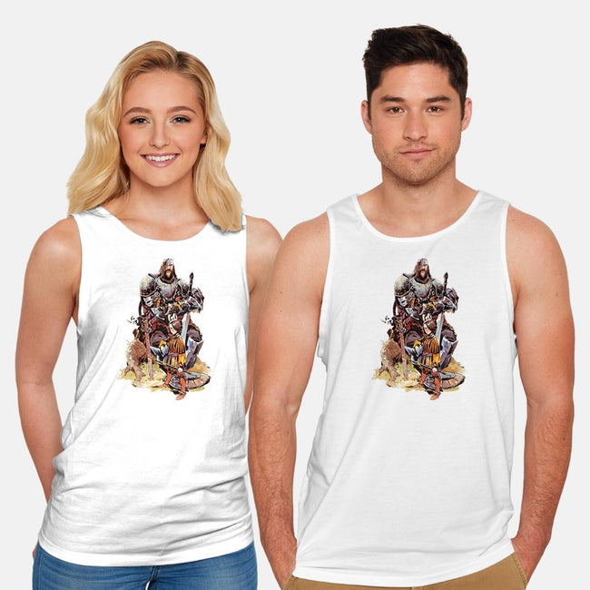 Arya and the Hound-unisex basic tank-Matias Bergara