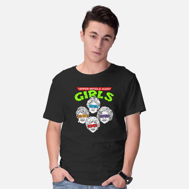 Upper Middle Aged Girls-mens basic tee-Boggs Nicolas