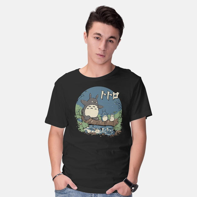 Neighbors in the Woods-mens basic tee-vp021
