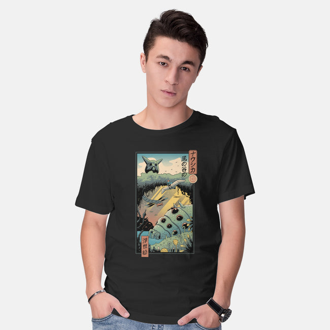 Ukiyo-E Wind Valley-mens basic tee-vp021