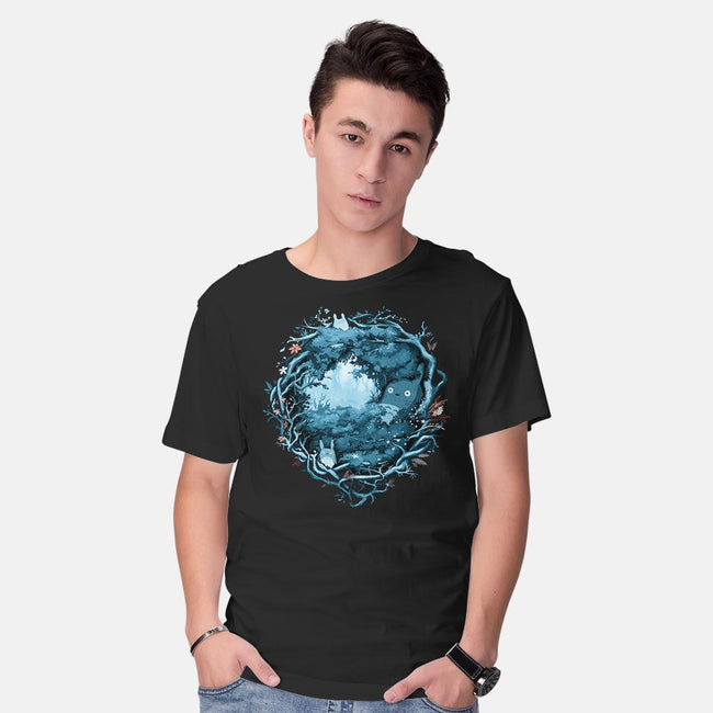 Forest Spirits-mens basic tee-Crumblin' Cookie