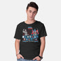 Robo Fighter-mens basic tee-LavaLampTee