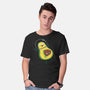 Alien Avocado-mens basic tee-DinoMike