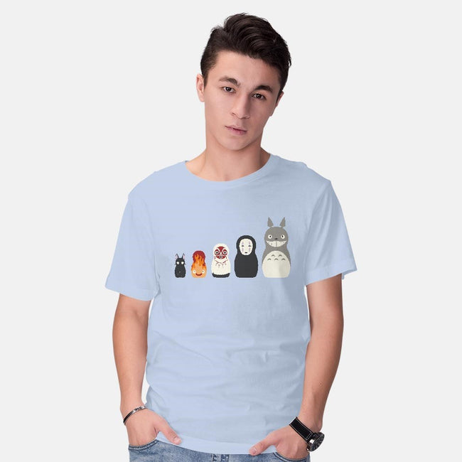 Doll Friends-mens basic tee-ChocolateRaisinFury