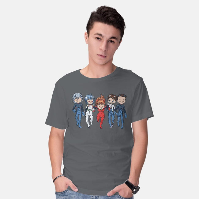 Eva Buddies-mens basic tee-DoOomcat