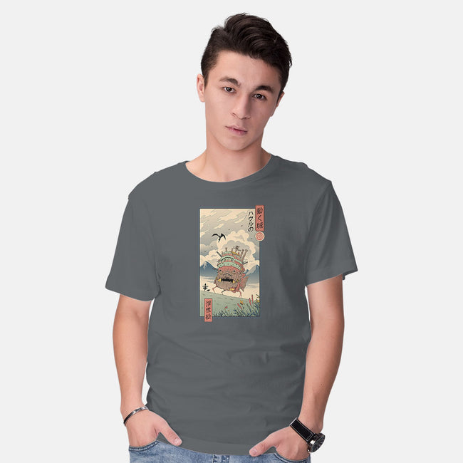 Moving Castle Ukiyo-E-mens basic tee-vp021
