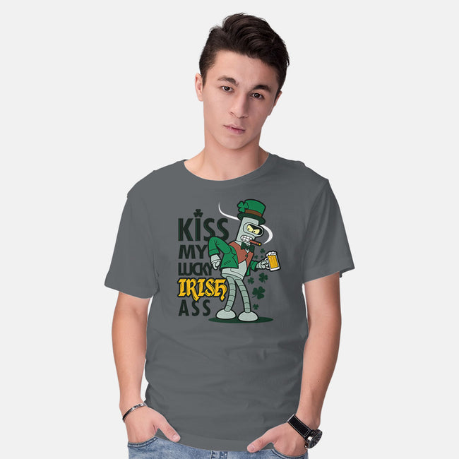 Kiss My Lucky Irish Ass-mens basic tee-Boggs Nicolas