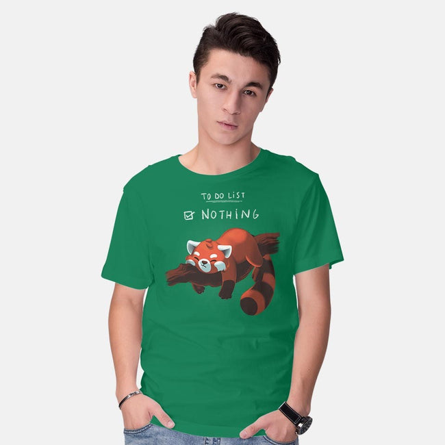 Red Panda Day-mens basic tee-BlancaVidal