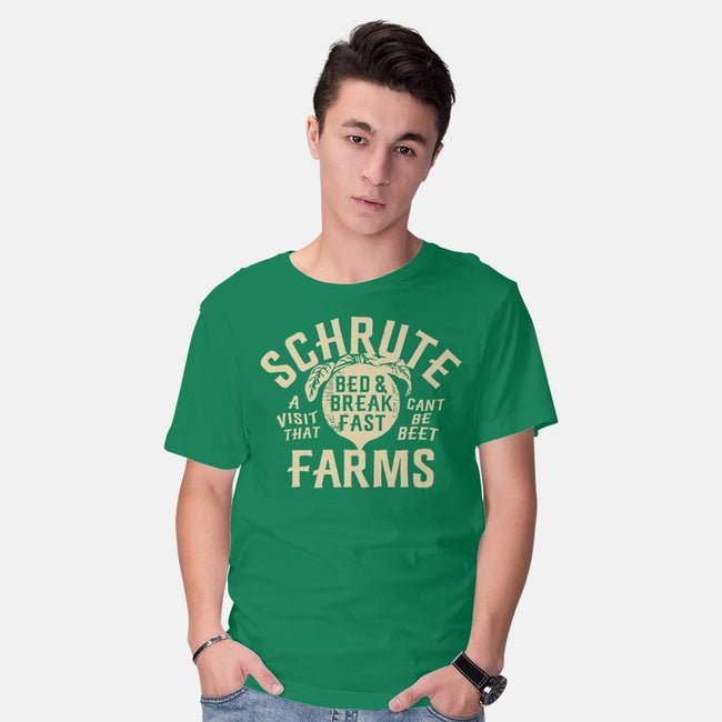 Schrute Farms-mens basic tee-AJ Paglia