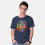 The Rainbow Road-mens basic tee-troeks