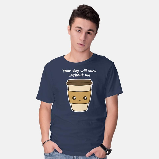 Coffee Addict-mens basic tee-dudey300