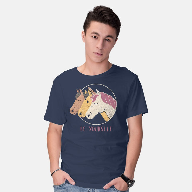 Unless You Can Be a Unicorn-mens basic tee-tobefonseca