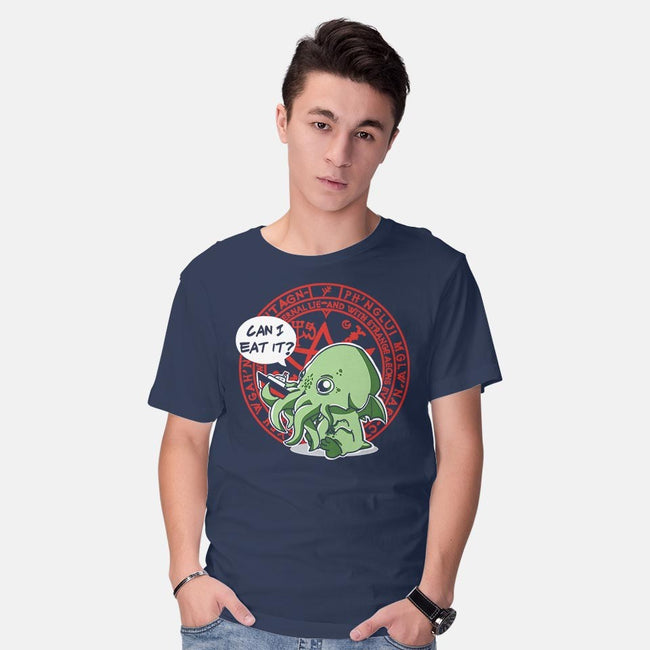 Little Cthulhu Is Hungry-mens basic tee-TaylorRoss1