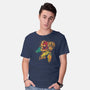 Splattered Bounty Hunter-mens basic tee-DrMonekers