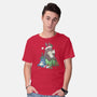 Neighbourly Christmas-mens basic tee-DoOomcat