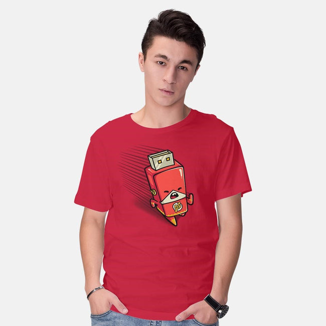 Flash Drive-mens basic tee-Wenceslao A Romero