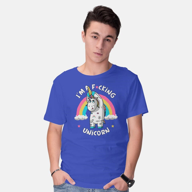 I'm A F*cking Unicorn-mens basic tee-ducfrench