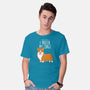 I Prefer My Corgi-mens basic tee-ursulalopez