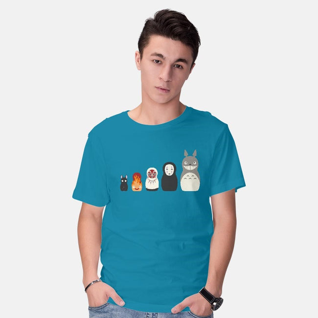 Doll Friends-mens basic tee-ChocolateRaisinFury