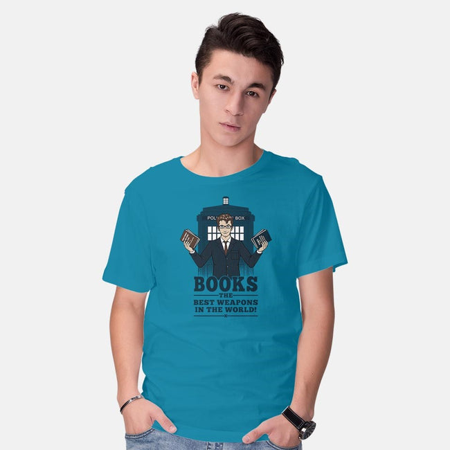 Books, The Best Weapons-mens basic tee-pigboom