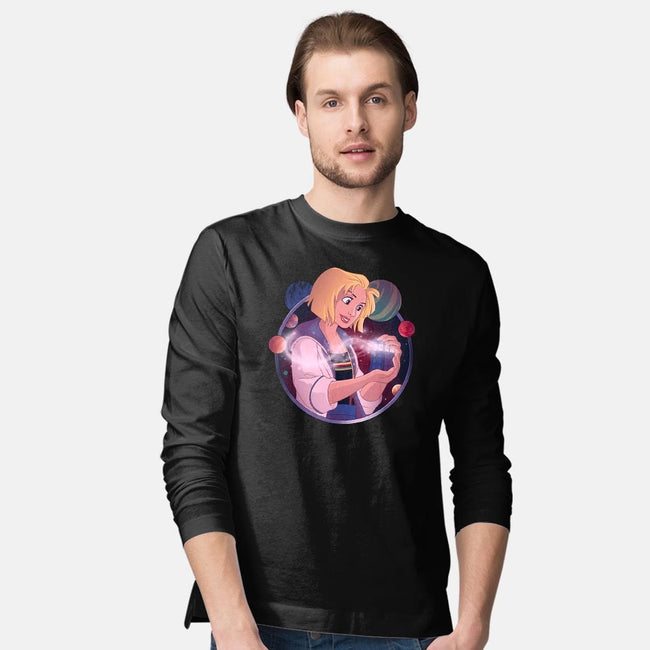 Who's That Girl?-mens long sleeved tee-saqman