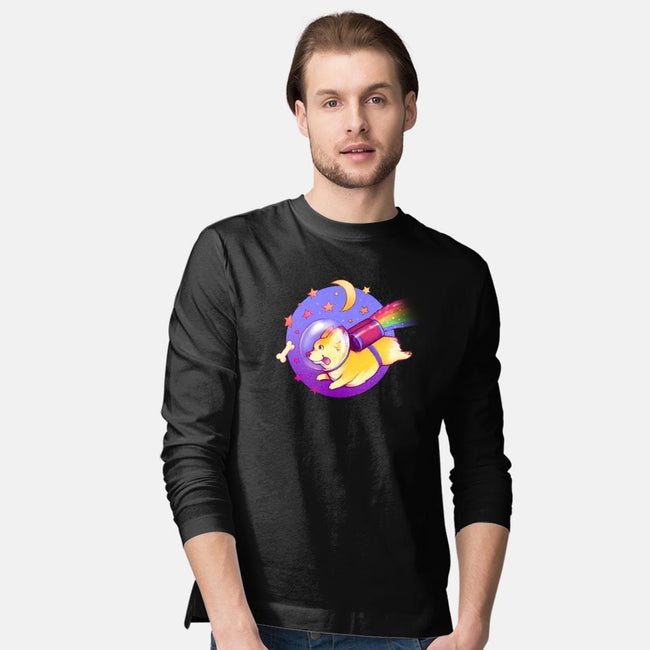 Space Corgi-mens long sleeved tee-MeganLara