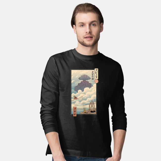 Sky Castle Ukiyo-E-mens long sleeved tee-vp021