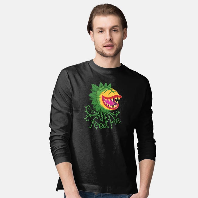 Feeeeeed Me-mens long sleeved tee-DinoMike