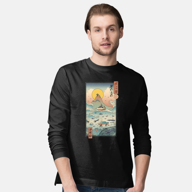 Ukiyo-E By The Sea-mens long sleeved tee-vp021