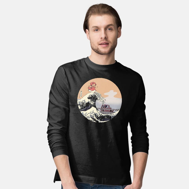 On the Cliff by the Sea-mens long sleeved tee-leo_queval