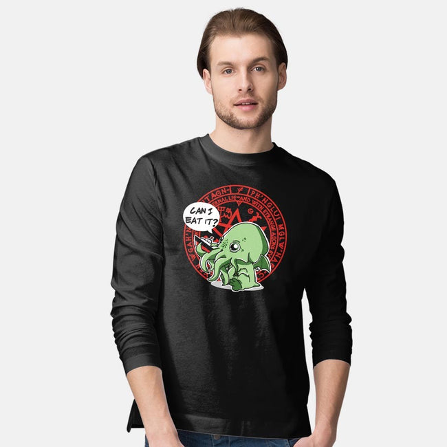 Little Cthulhu Is Hungry-mens long sleeved tee-TaylorRoss1