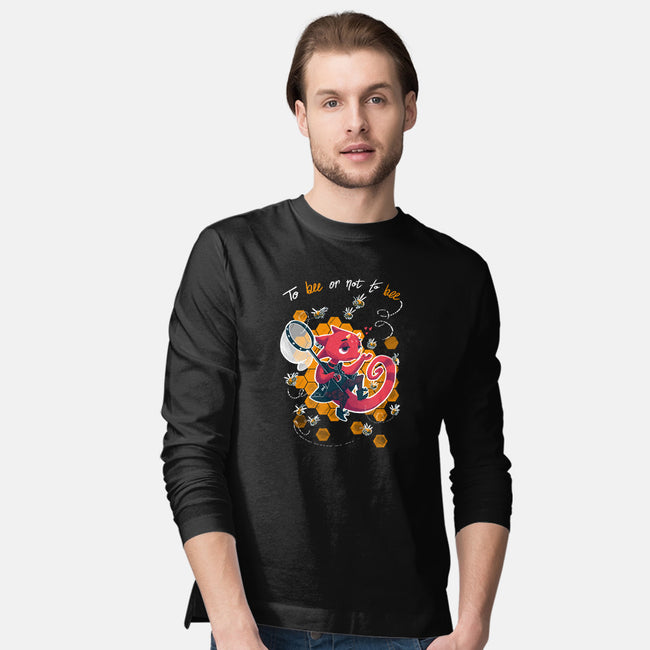 To Bee Or Not To Bee-mens long sleeved tee-theteenosaur