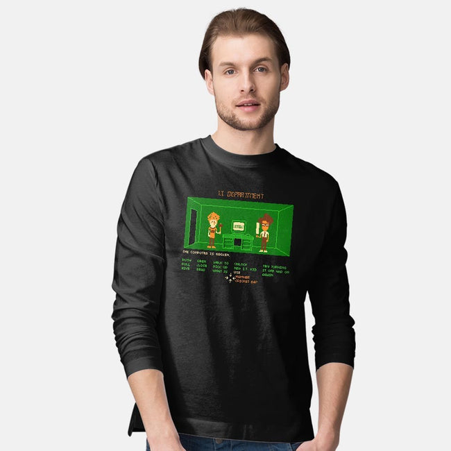 Maniac IT Department-mens long sleeved tee-RyanAstle