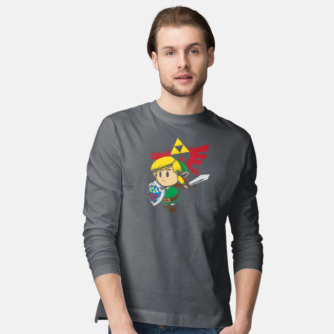 Hylian Hero-mens long sleeved tee-DrMonekers