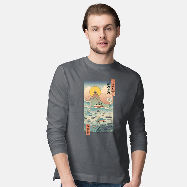 Ukiyo-E By The Sea-mens long sleeved tee-vp021