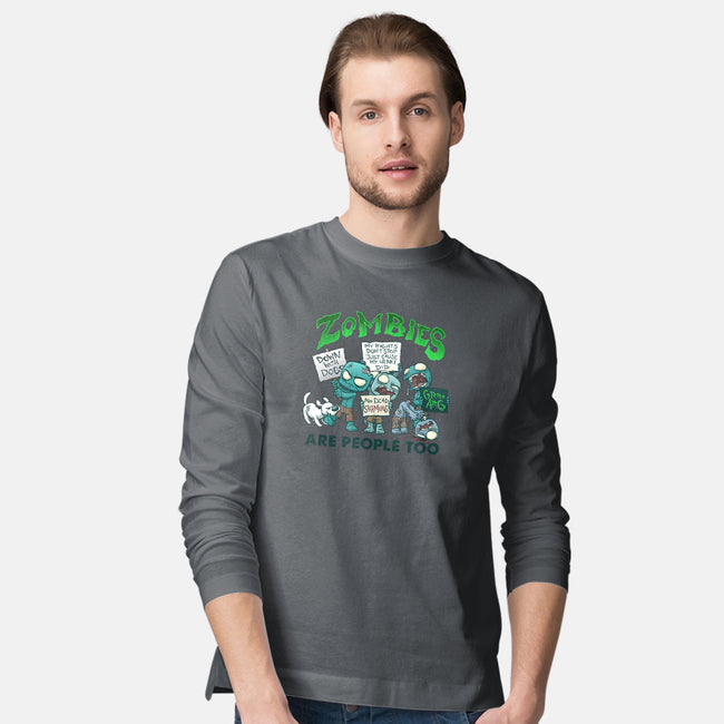 Zombie Rights-mens long sleeved tee-DoOomcat