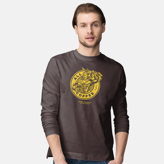 All Might Coffee-mens long sleeved tee-yumie