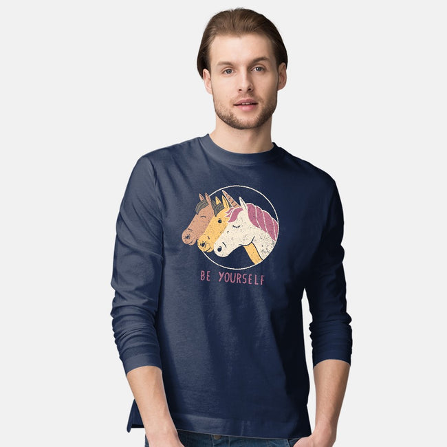 Unless You Can Be a Unicorn-mens long sleeved tee-tobefonseca
