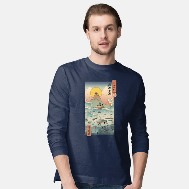 Ukiyo-E By The Sea-mens long sleeved tee-vp021