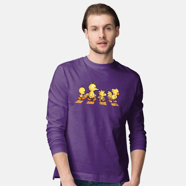 Yellow Birdy Road-mens long sleeved tee-PrimePremne