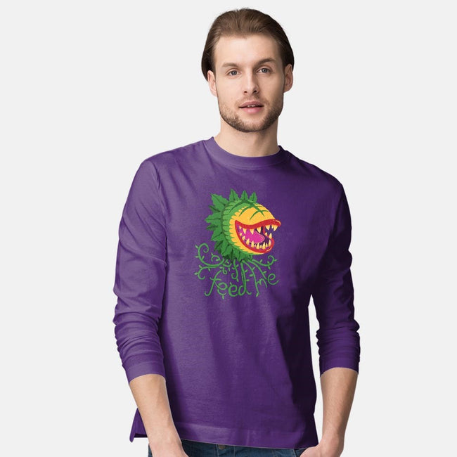 Feeeeeed Me-mens long sleeved tee-DinoMike